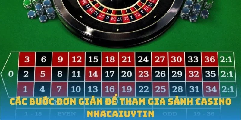 Các bước đơn giản để tham gia sảnh Casino Nhacaiuytin